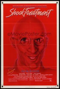 5y645 SHOCK TREATMENT 1sh '81 Rocky Horror follow-up, wild image of demented doctor!