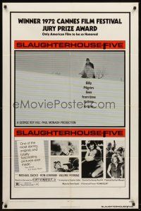 5y654 SLAUGHTERHOUSE FIVE 1sh '72 Kurt Vonnegut's internationally acclaimed best seller!