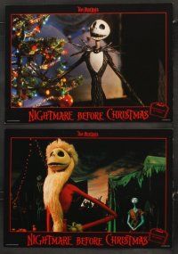 5y060 NIGHTMARE BEFORE CHRISTMAS 12 German LCs '94 Tim Burton, great cartoon horror images!
