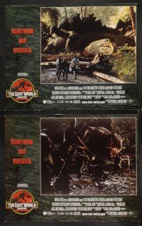 5y091 JURASSIC PARK 2 8 English LCs '96 The Lost World, Steven Spielberg, something has survived!