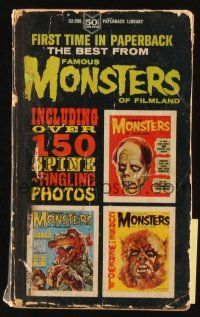 5z142 THE BEST FROM FAMOUS MONSTERS OF FILMLAND paperback book '64 Werewolves, ghouls & King Kong!