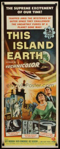 5z036 THIS ISLAND EARTH laminated insert '55 they challenged unearthly furies of a planet gone mad!