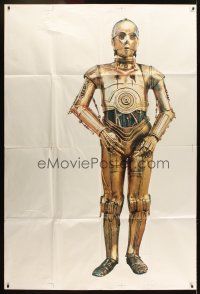 5z065 STAR WARS set of 2 Japanese large posters '77 huge portraits of R2-D2 & C-3PO, never seen!