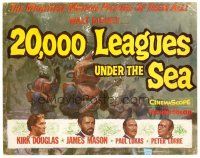 5z178 20,000 LEAGUES UNDER THE SEA TC '55 Jules Verne classic, Kirk Douglas, James Mason, Lorre