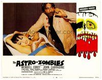 5z235 ASTRO-ZOMBIES LC #8 '68 crazy bearded guy prepares to inject sexy girl, Ted V. Mikels!