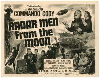5z216 RADAR MEN FROM THE MOON TC '52 cool wacky sci-fi montage, Commando Cody Republic serial!
