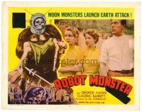 5z167 ROBOT MONSTER LC #2 '53 3-D, the worst movie ever, man & two women stare in horror!