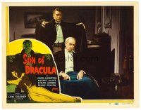 5z333 SON OF DRACULA LC #6 R48 Lon Chaney Jr, standing with arms outstretched behind George Irving!