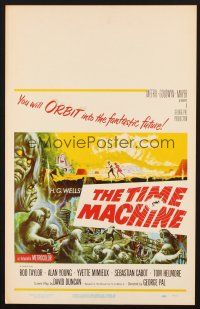 5z060 TIME MACHINE WC '60 H.G. Wells, George Pal, great Reynold Brown sci-fi artwork!