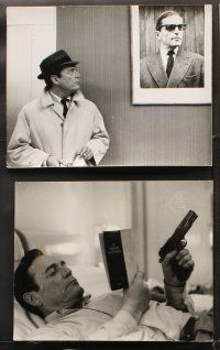 5z433 ALPHAVILLE 19 stills '68 Jean-Luc Godard, Eddie Constantine as Lemmy Caution