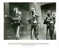 5z540 BATTLESTAR GALACTICA 8x10 still '78 great image of three chromium-covered Cylon warriors!