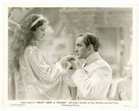 5z561 DEATH TAKES A HOLIDAY 8x10 still '34 Fredric March kisses pretty Evelyn Venable's hand!