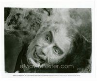 5z568 DRACULA A.D. 1972 8x10 still '72 Hammer, great close up of vampire Christopher Lee burning!