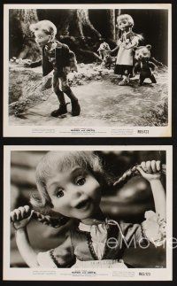 5z490 HANSEL & GRETEL 5 8x10 stills R65 classic fantasy tale acted out by cool Kinemin puppets!