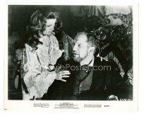 5z590 HAUNTED PALACE 8x10 still '63 c/u of Debra Paget & worried Vincent Price, Edgar Allan Poe!