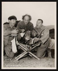 5z524 HAVE ROCKET WILL TRAVEL 2 8x10 stills '59 Three Stooges Moe, Larry & Joe in both + monkey!