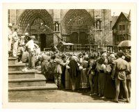 5z598 HUNCHBACK OF NOTRE DAME candid 8x10 still '39 director Dieterle setting up town square scene!