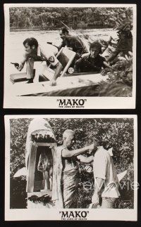 5z459 JAWS OF DEATH 10 8x10 stills '76 great images of scuba divers & men hunting Mako sharks!
