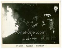 5z619 NIGHT OF THE LIVING DEAD 8x10 still '68 George Romero classic, c/u of zombies by fire!
