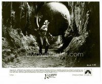 5z624 RAIDERS OF THE LOST ARK 8x9.75 still '81 classic scene of Harrison Ford running from boulder!