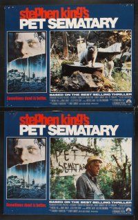 5z393 PET SEMATARY 7 LCs '89 from Stephen King's best selling thriller, Fred Gwynne!