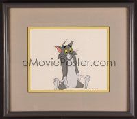 6a109 TOM & JERRY framed animation cel '65 wonderful art of classic Tom the Cat!