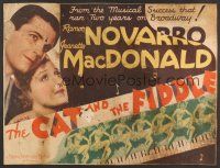 6a008 CAT & THE FIDDLE black style 1/2sh '34 romantic close up of Roman Novarro & Jeanette MacDonald