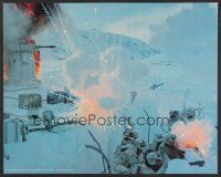 6a087 EMPIRE STRIKES BACK 2 color 16x20 stills '80 George Lucas sci-fi classic, Ford gets frozen!