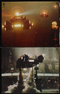 6a084 BLADE RUNNER 4 color 16x20 stills '82 Ridley Scott sci-fi classic, Harrison Ford!