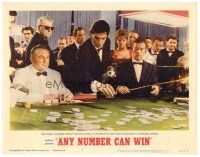 6b471 ANY NUMBER CAN WIN LC #8 '63 Gabin watches Delon gambling at roulette table in casino!