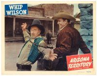 6b474 ARIZONA TERRITORY LC #4 '50 great image of Whip Wilson with rope around Andy Clyde!