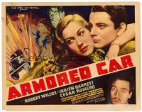 6b026 ARMORED CAR TC '37 image of Judith Barrett with arms around Robert Wilcox + Cesar Romero!