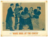 6b477 AT THE CIRCUS LC #1 R62 Groucho, Chico & Harpo Marx with fake gorilla & pretty girl!