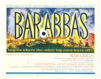 6b033 BARABBAS TC '62 Richard Fleischer directed, Anthony Quinn & Silvana Mangano!