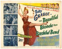 6b036 BEAUTIFUL BLONDE FROM BASHFUL BEND TC '49 Preston Sturges, Betty Grable has the big guns!