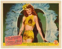 6b536 COVER GIRL LC '44 full-length close up of sexiest radiant ravishing Rita Hayworth!