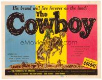 6b090 COWBOY TC '54 the rawhide story of a man with grit in his gizzard & a gun in his hand!