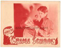 6b540 CRIME SCHOOL LC R40s close up of Billy Halop preparing to slug terrified Leo Gorcey!