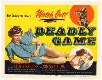 6b101 DEADLY GAME TC '54 Lloyd Bridges, sexy bad girl Simone Silva knows the score!