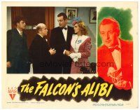 6b587 FALCON'S ALIBI LC '46 detective Tom Conway as The Falcon holding pretty Rita Corday!