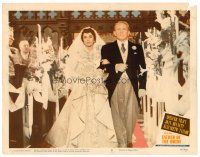 6b591 FATHER OF THE BRIDE LC #5 '50 Spencer Tracy walks daughter Elizabeth Taylor down the aisle!