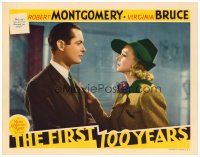 6b596 FIRST 100 YEARS LC '38 cool image of Robert Montgomery & pretty Virginia Bruce!