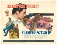 6b127 FLAMING STAR TC '60 Elvis Presley close up aiming rifle + full-length playing guitar!