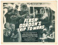 6b128 FLASH GORDON'S TRIP TO MARS TC R40s montage of Buster Crabbe & cast, Universal sci-fi serial!