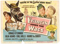 6b138 FRANCIS JOINS THE WACS TC '54 Donald O'Connor & talking mule are in the ladies' Army now!
