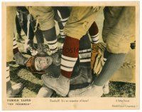 6b611 FRESHMAN LC '25 great close up of football player Harold Lloyd in uniform getting trampled!