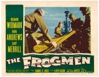 6b612 FROGMEN LC #8 '51 the thrilling story of Uncle Sam's underwater scuba diver commandos!