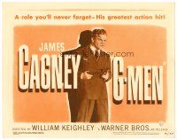 6b144 G-MEN TC R49 full-length James Cagney holding two guns in his greatest action hit!