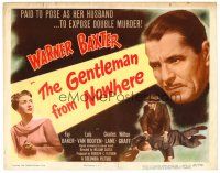 6b148 GENTLEMAN FROM NOWHERE TC '48 Warner Baxter is paid to pose as Fay Baker's husband!