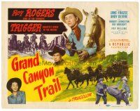 6b162 GRAND CANYON TRAIL TC '48 cowboy Roy Rogers & Trigger in Arizona, Jane Frazee, Andy Devine!